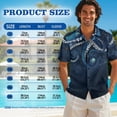 thumbnail image 4 of Psesaysky Couple Hawaiian Luau Outfit Matching Clothes for Husband Wife Octopus Starry Sky Sleeveless Flared Mini Sundress and Button Down Hawaiian Aloha Shirt for Beach Vacation, 4 of 7