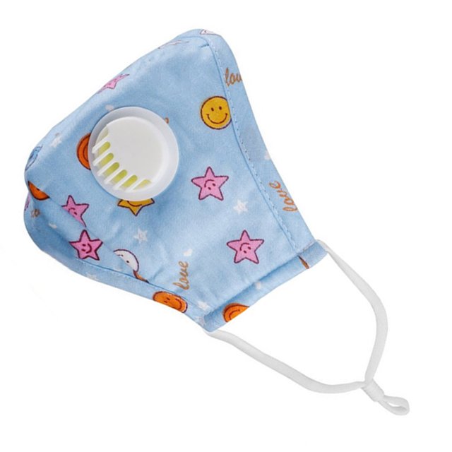Masque de Visage pour Enfants Anti-Poussière pour Bouche avec Lavande Lavable Réutilisable PM2.5 Masque Facial Anti-Poussière