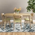 thumbnail image 6 of Elmay Mid-Century Modern 5 Piece Dining Set, Green Tea and Natural Oak, 6 of 6