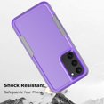 thumbnail image 6 of For Samsung Galaxy S23,S23 Ultra 5G Case ,Sturdy Phone Case for Galaxy S23 5G 6.1 inch ,Takfox Shockproof Protection Heavy Duty Armor Hard Plastic & Rubber Rugged Bumper 2-in-1 Case Cover,Purple, 6 of 6
