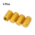 thumbnail image 6 of Motoforti Universal Tire Valve Stem Caps Car Accessories Aluminum Alloy Gold Tone 16mm 4pcs, 6 of 6