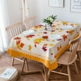 thumbnail image 2 of Thanksgiving Maple Leaf Autumn Wedding Party Table Cloth Waterproof Oilproof Dining Table Cover Kitchen Home Decor Tablecloth, 2 of 7