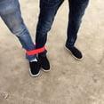 thumbnail image 3 of Juego de equipo al aire libre para divertirse y fortalecer los vínculos, bandas elásticas de carrera de tres patas para dos personas de color rojo, 3 of 8