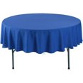 thumbnail image 1 of 70 Inch Diameter Kitchen Tablecloth Round Royal Blue Solid Polyester Washable for Table Cloth,Great for Wedding,Buffet,Party, Baby Shower,Holiday Dinner, 1 of 6