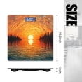 thumbnail image 2 of Bathroom Scale, Highly Accurate Digital Body Scale,Precisely Measures Weight up to 400 lbs-Sunset Over The Lake Of Mosaic-Style Painting, 2 of 4
