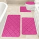 thumbnail image 5 of Juego de 4 alfombras de baño de espuma, alfombras para el baño, tapetes para el inodoro, suaves y cómodas, absorción de agua, antideslizantes gruesas, lavables a máquina, más fáciles de secar, verde, 5 of 7