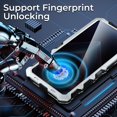 thumbnail image 3 of for Samsung Galaxy s24 Ultra Case Heavy Duty Metal Aluminium Bumper Built in Screen Protector Lens Military Grade Rubber Hard Durable Phone Cases Men  s 24 Ultra 2024 Silver, 3 of 12