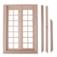 thumbnail image 2 of 1/12 Motor Casa Miniatura Miniatura de 28 PUERTAS de DOBLE PUERTA DIY Baoblaze Puerta miniatura de Dollhouse, 2 of 5