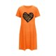 thumbnail image 4 of Camisón corto de talla grande para mujer, camisón de manga corta con estampado de pecho a la moda, camisón para mujer, 4 of 5