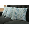 thumbnail image 2 of Ambesonne Floral Throw Pillow Cover 4 Pack, Spring Season Plants, 18", Pale Blue Pale Green, 2 of 6