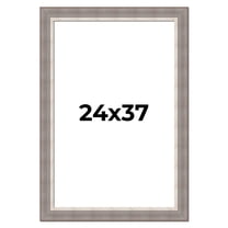 24x37 Frame Grey Real Wood Picture Frame Width 2.75 Inches | Interior Frame Depth 0.5 Inches |