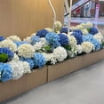 thumbnail image 5 of Spring Porch Refresh Hydrangea (1Pack 7 Bunchs), Odorless, UV Protected, 630 Small Flowers Per Stem, Artificial Outdoor Flowers for Decorating Courtyards, Corridors and Porches, 5 of 7