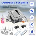 thumbnail image 2 of RISTOW Upgraded RV Entry Door Lock with Paddle Deadbolt, RV Travel Trailer Entry Door Lock with Keys for Camper Horse Trailer Cargo Hauler Door Latch Handle Replacement, 2 of 5