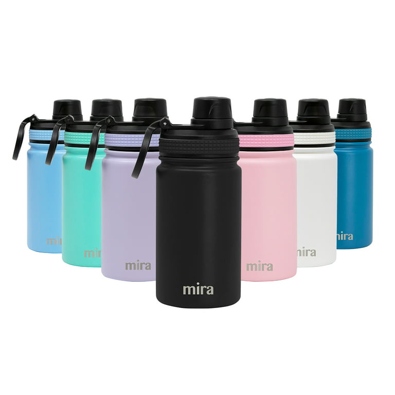 MIRA 12oz Insulated Kids Water Bottle with Straw Lid & Handle