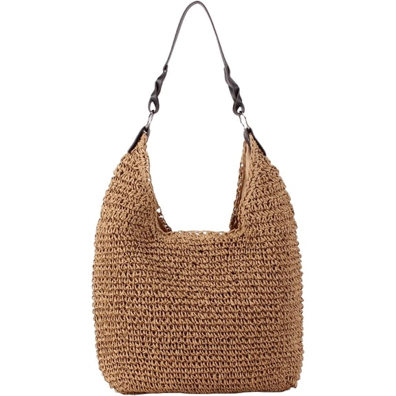 NCY Women's Beach Straw Bag Large Straw Summer Handbags Handmade Woven Boho Hobo Raffia Tote Bags 2026 Summer Purse