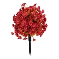 thumbnail image 2 of Artificial Fall Flowers for Outdoor,Fall‑Themed Faux Topiary Shrub,Lifelike Faux Floral Arrangement with Ground Stake,Boxwood Topiary Faux Autumn Floral Ground‑Stake,Topiary Ball with Stake, 2 of 2