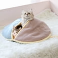 thumbnail image 3 of Round Fan Appearance Pet Nest Warm Cats Nest Mattress for Winter – Anti-Slip Bottom Hideout, 3 of 8