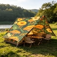 thumbnail image 3 of Cheapark 72.8 x 72.8 Inch Sun Shade Tent Camping Tarp Cover large waterproof shade tarp for camping backyard outdoor activity sun and rain shelter portable landscape cover Gift, 3 of 6