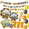 Construction Birthday Party Supplies (Serves 16), All in One Truck Construction Party Supplies- Plate, Cups, Spoons, For