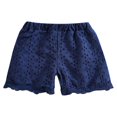 thumbnail image 1 of Baby Girls Breathable Shorts Summer Toddlers Hollow Flower Pattern Elastic Waist Lace Short Trousers, 1 of 6