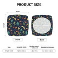 thumbnail image 6 of Uemuo Shells and Seaweed Pattern Waterproof Square Couch Cushion Covers, Magic Sofa Covers Washable, Stretch Sofa Seat Cushion Slipcovers, 6 of 9