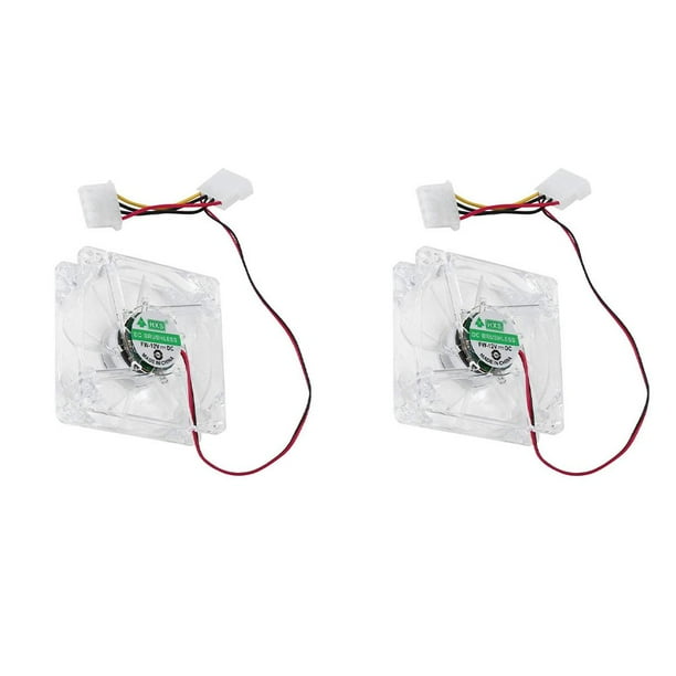 2pcs 12V 80mm 8025 8cm Ventilador De Refrigeración Silencioso De De La Computadora