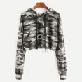 thumbnail image 1 of Puntoco Sudadera con capucha para mujer Camuflaje Impreso Sudadera Manga larga Suéter tops Blusa Puntoco Puntoco-3363, 1 of 4
