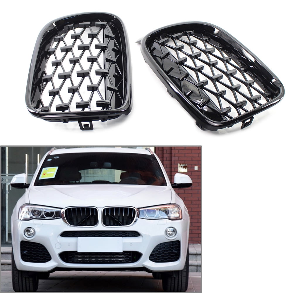 BFY Car Front Bumper Kidney Grille Diamond Meteor Latest Style Grill For BMW X3 F25 X4 F26 2014
