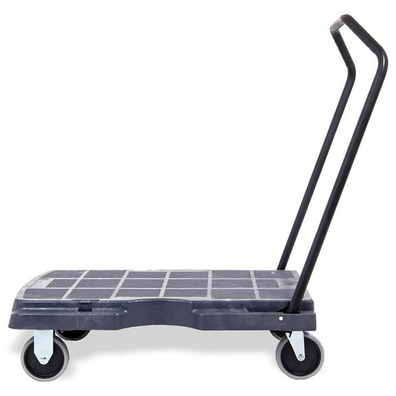Plastic Platform Folding Cart, 400 lb. ., 31"x20" Platform, Versatile and Heavy Duty Rolling Dolly Cart with Wheels, 8.5" Platform Height,