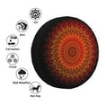 thumbnail image 4 of Sikiie Mandala PVC Leather Spare Tire Wheel Cover Spare Tire Cover, for Car Truck SUV Camper Trailer Universal Fit(14-17in)-17 inch, 4 of 6