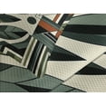 thumbnail image 2 of Ambesonne Mid Century Modern Quilted Bedspread Set 3 Pcs, Futurist Boho, King Size, Pale Reseda Green Grey, 2 of 4