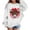 White, variant on WOYY Toddler Girls Valentine's Day Sweatshirt Cow Print Crew Neck Graphic Pullover Tops