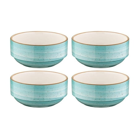 Aqua dia.3" h:1.5" 4 oz. Round Blue Porcelain Ramekin (Set of 4)