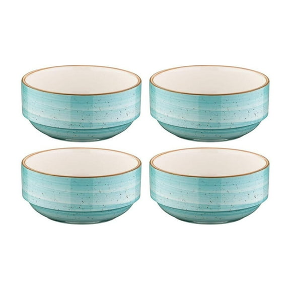 Aqua dia.3" h:1.5" 4 oz. Round Blue Porcelain Ramekin (Set of 4)