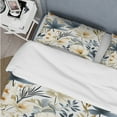 thumbnail image 4 of Designart "Jungle In Serenity II" Blue Plants Bedding Covert Set - Bohemian & Eclectic Bed Set With 2 Shams, 4 of 5