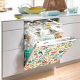 thumbnail image 2 of Yayeee Magnetic Dishwasher Cover for The Front Decoration Home Kitchen Machine Sticker Protector, Cartoon Animals, 2 of 6