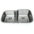 thumbnail image 3 of Wells Sinkware CMU3221-79-16 32 in. 16 Gauge Undermount 40-60 Double Bowl Stainless Steel Kitchen Sink, 3 of 5