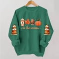 thumbnail image 2 of Aboser Halloween Pumpkin Sweatshirt Women Graphic Long Sleeve Shirts Cozy Crewneck Pullover Sweatshirts Spooky Party Outfits, 2 of 6