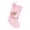 Pink, variant on Blue Christmas Stocking with Teddy Bear and Bottle Design, Knitted Fabric, for 's First Christmas, Christmas Tree Decoration