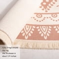 thumbnail image 4 of Alfombra Bohemia Redonda de Algodón para Exterior de 120 cm con Borlas para Dormitorio, Jardín, Terraza, Lavable a Máquina, 4 of 5