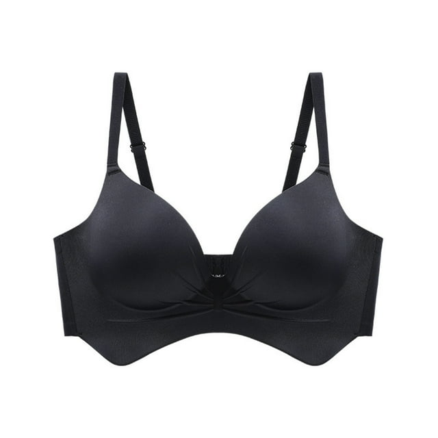 YUTK Women's High Impact Racerback Bra - Woman's Printing Gathered Together Large Size Daily Bra Underwear No Rims Black M