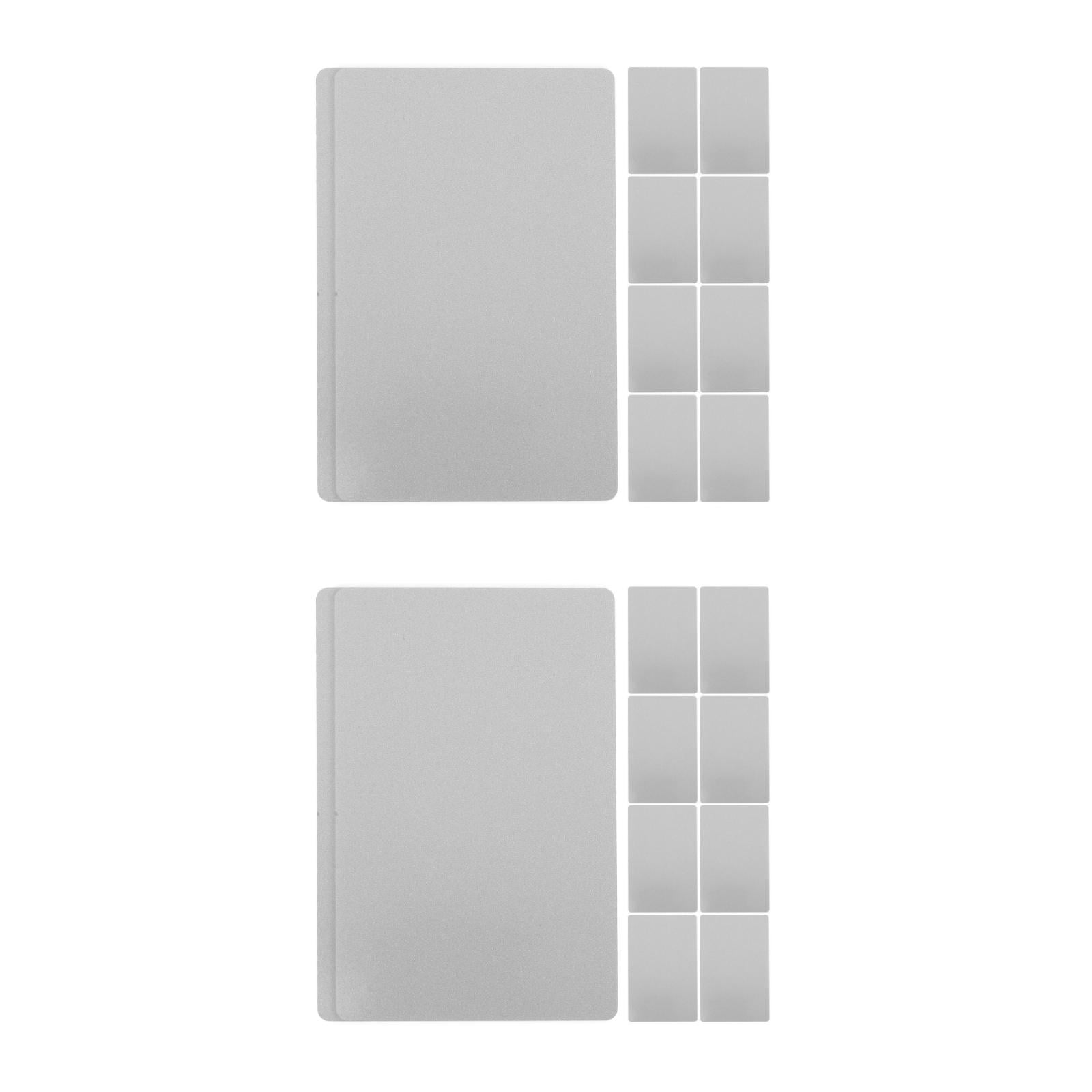 ADDHAT  20 pcs Engraving Business Cards Sublimation Metal Blank Cards Products
