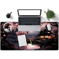 thumbnail image 2 of Japan Sakura Blooms Desk Mat Japanese Mouse Pad Large Cute Black Pink Aesthetic Desk Pad Gaming Mousepad Extended XXL Keyboard Mat Computer Laptop Mouse Desktop Mat 31.5''''X15.7'''' Desk Decor, 2 of 6