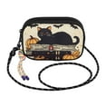 thumbnail image 2 of FORMRS Mini Crossbody Bag for Women Adjustable Rope Shoulder Casual Phone Purse, Halloween Cat, 2 of 7