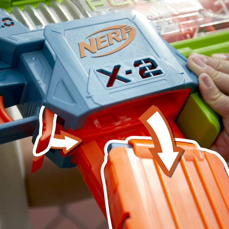 Nerf Elite 2.0 Double Punch Motorized Kids Toy Blaster for Boys