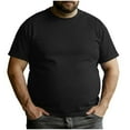 thumbnail image 2 of Mlzmgr Mens Plus Size T Shirts Crewneck Loose Comfy Soft Casual Basic Tees, 2 of 7