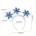 thumbnail image 3 of Adornos navideños, regalos navideños, diadema de copo de nieve con luces, adornos para crear ambiente y realzar el cabello, accesorios para festivales., 3 of 6