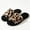 Coffee, variant on House Slippers for Women Leopard Cozy Soft Fuzzy Slippers Slides Open Toe House Shoes