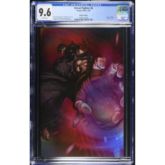 Street Fighter #6 CGC NM+ 9.6 White Pages Cover C Variant Comic Book