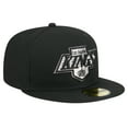 thumbnail image 3 of Men's New Era  Black Los Angeles Kings Core 59FIFTY Fitted Hat, 3 of 6